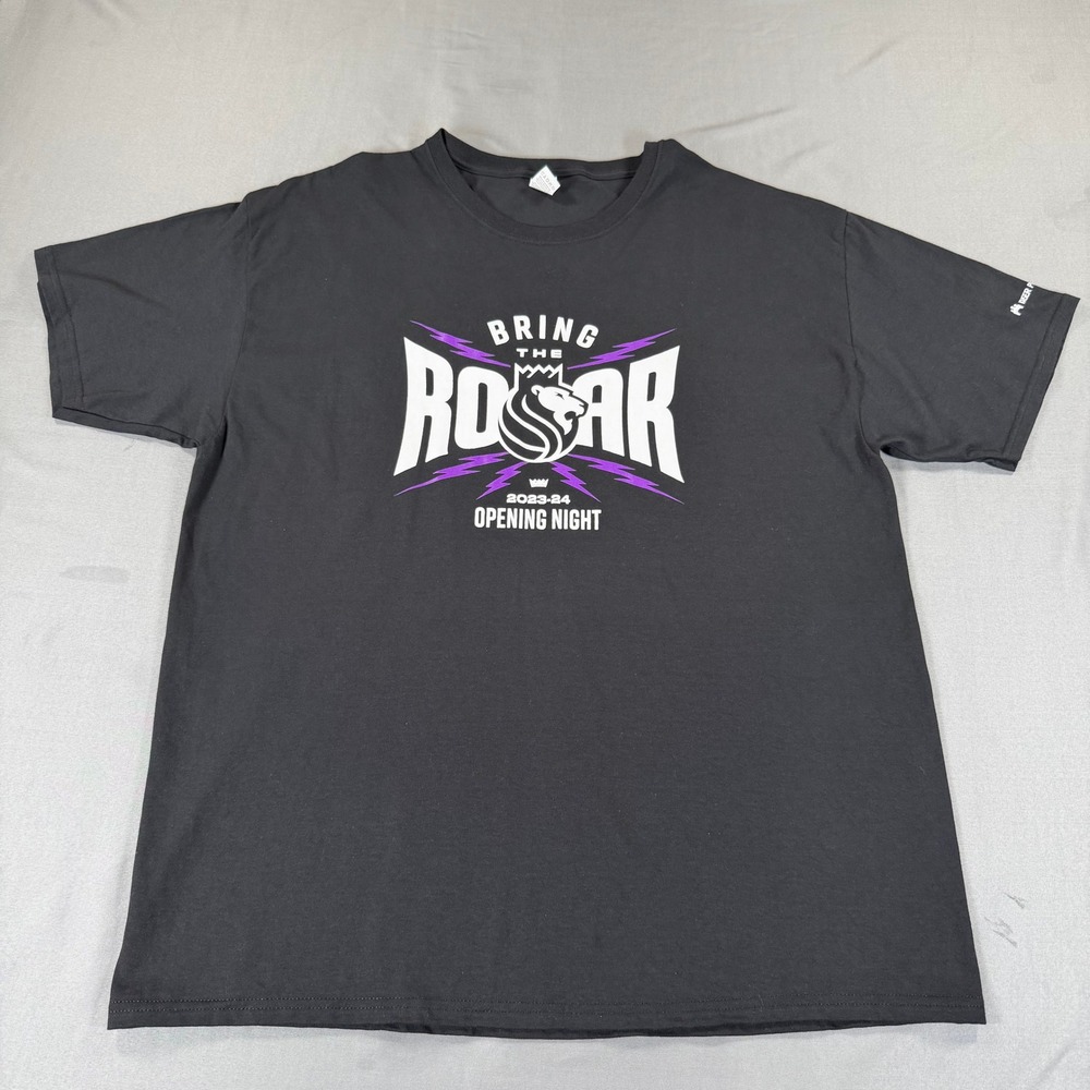 Sacramento Kings Bring The Roar‎ 2023-24 Opening Night XL Shirt Kaiser NBA Tee